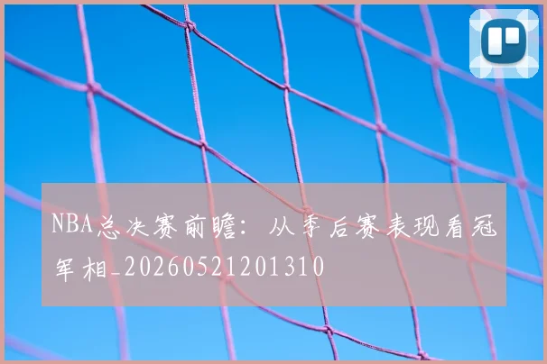 NBA总决赛前瞻：从季后赛表现看冠军相_20260521201310